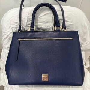 Saffiano Zip Satchel